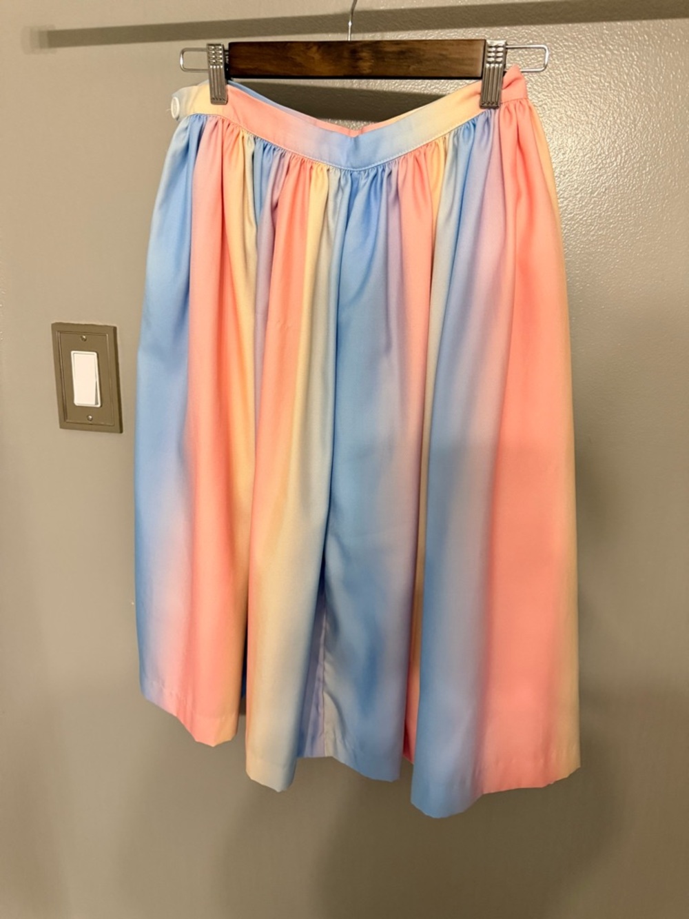 Magnolia Place - Pastel Gradient A-Line Skirt - Multi